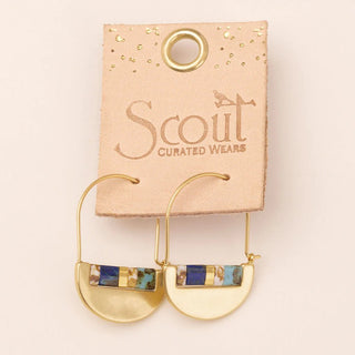 Good Karma Miyuki Crescent Hoop Earrings - Bray and Em Boutique