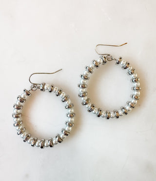 Gorgeous Fun Crystal Beaded Hoop Earrings - Bray and Em Boutique