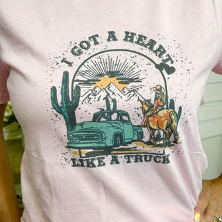 Got A Heart Like A Truck Graphic Tee - Bray and Em Boutique