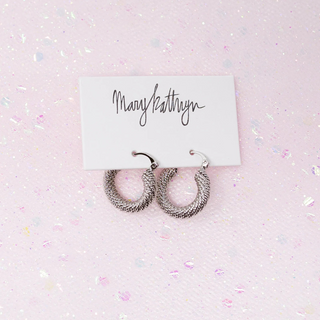 Stunning Grace Textured Hoops