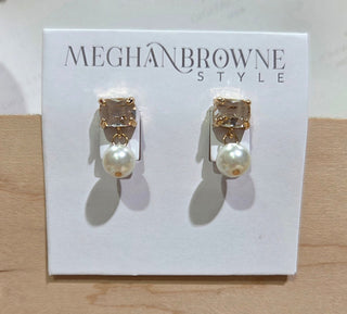 Grace Pearl Drop Stud Earrings - Bray and Em Boutique