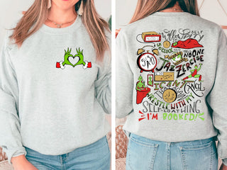 Grinch Time Sweatshirt - Bray and Em Boutique