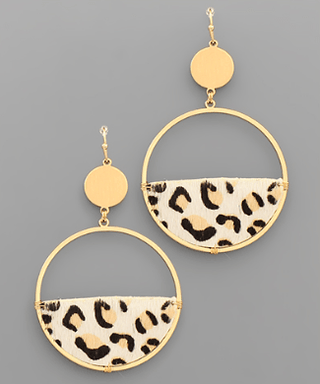 Half Animal Hoop Earring - Bray and Em Boutique