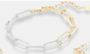 Half Enamel Paperclip Chain Bracelet - Bray and Em Boutique