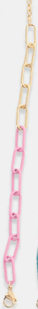 Half Enamel Paperclip Chain Bracelet - Bray and Em Boutique