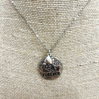 Hammered Metal Pendant Teacher Necklace - Bray and Em Boutique