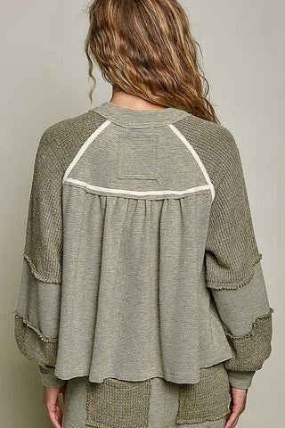 Happening Patchwork Henley - Bray and Em Boutique