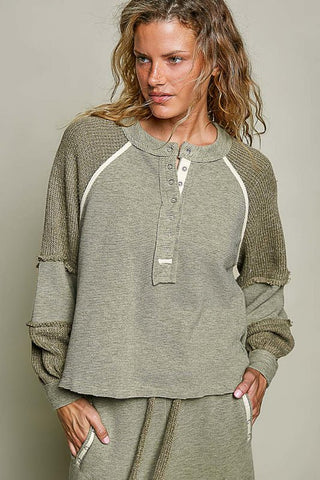 Happening Patchwork Henley - Bray and Em Boutique