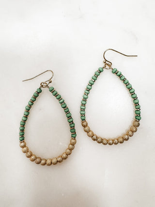 Harley Beaded Teardrop Earring - Bray and Em Boutique