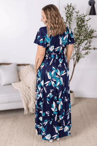 hi low floral maxi dress LASCANA Women's Button Detail High Low Maxi Dress