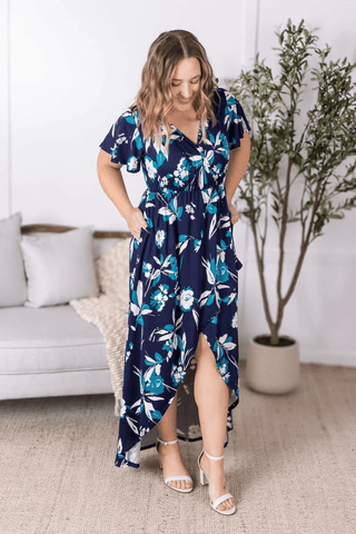 Harley Floral Hi - Low Maxi Dress - Bray and Em Boutique