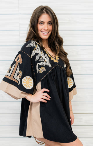 Harmonic Bliss Embroidered Dress - Bray and Em Boutique