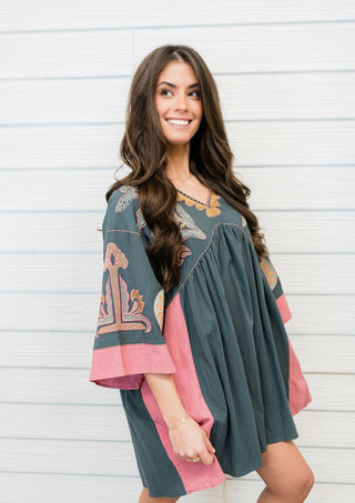 Harmonic Bliss Embroidered Dress - Bray and Em Boutique