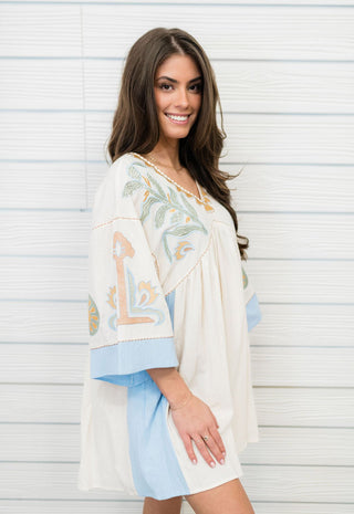 Harmonic Bliss Embroidered Dress - Bray and Em Boutique