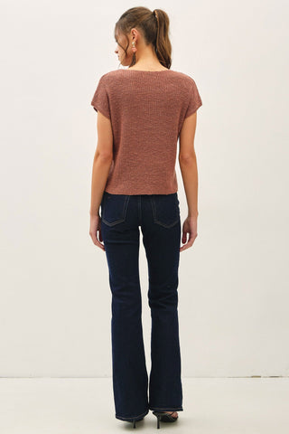Harper Boxy Knit Sweater - Bray and Em Boutique