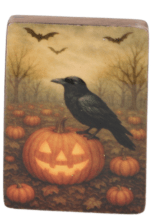 Haunted Harvest: Vintage Halloween Decorative Blocks - Bray and Em Boutique