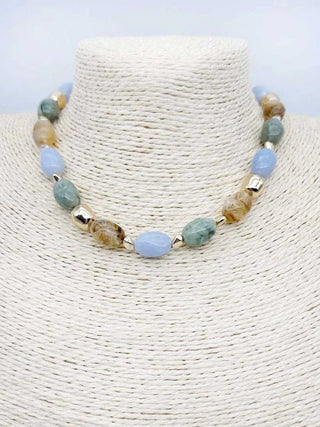 Heartful Destination Natural Stone Necklace - Bray and Em Boutique