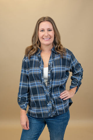 Heartwarming Cutie Plaid Top - Bray and Em Boutique