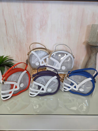 Helmet Hustle Clear Stadium Bag - Bray and Em Boutique