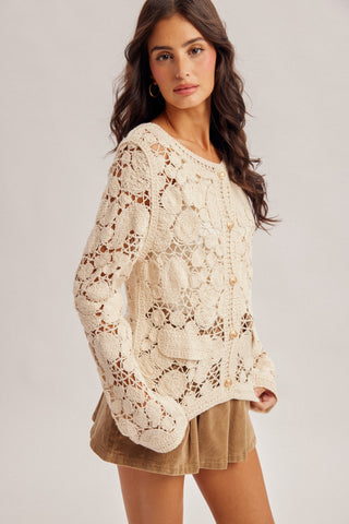 HEM & THREAD - ARRAY: Coastal Crochet Jacket - Bray and Em Boutique