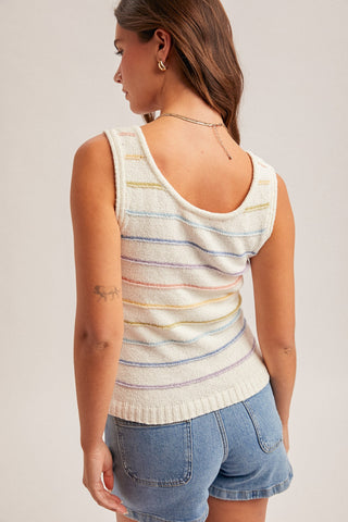 HEM & THREAD: Rainbow Scoop Tank - Bray and Em Boutique