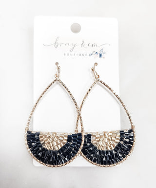 Heritage Kissed Teardrop Bead Earrings - Bray and Em Boutique