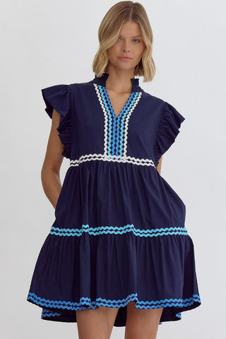 Hidden Gem Ruffle Sleeve Pocket Dress - Bray and Em Boutique