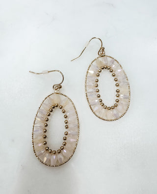 High Hopes Crystal Oval Earring - Bray and Em Boutique