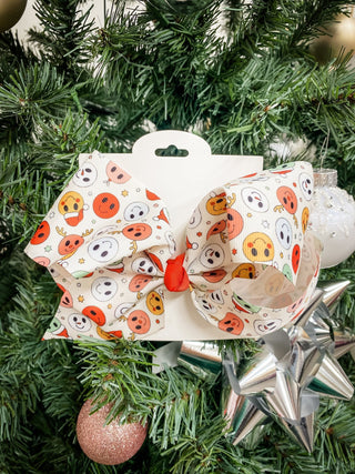Holiday Print Hair Bows - Bray and Em Boutique