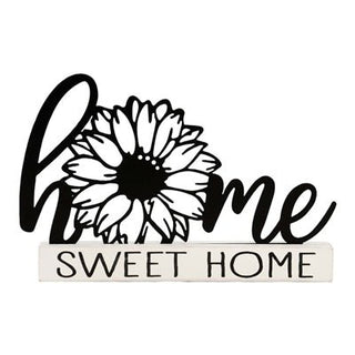 Home Sweet Home Wood and Metal Block Sign - Bray and Em Boutique