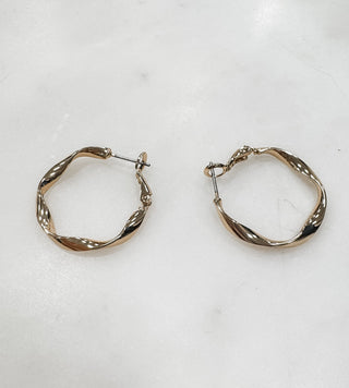 Hoop Twist Earrings - Bray and Em Boutique