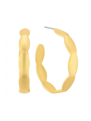How Wonderful 14K Gold Dipped Hoop Earring - Bray and Em Boutique