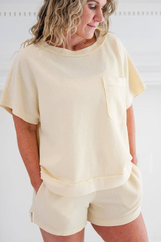 I Gotta Feeling Honeycomb Top - Bray and Em Boutique