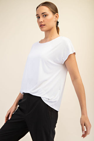 Iconic Simplicity Boat Neck Top - Bray and Em Boutique