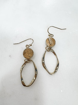 If You Know Us Stone and Twist Dangle Earrings - Bray and Em Boutique