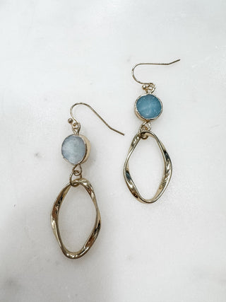 If You Know Us Stone and Twist Dangle Earrings - Bray and Em Boutique