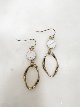 If You Know Us Stone and Twist Dangle Earrings - Bray and Em Boutique