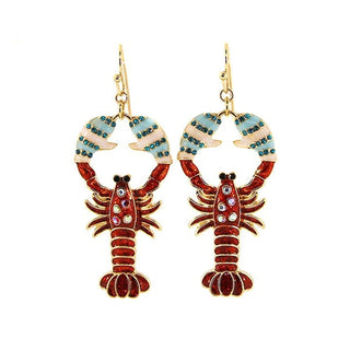 Lobster Holiday Earrings