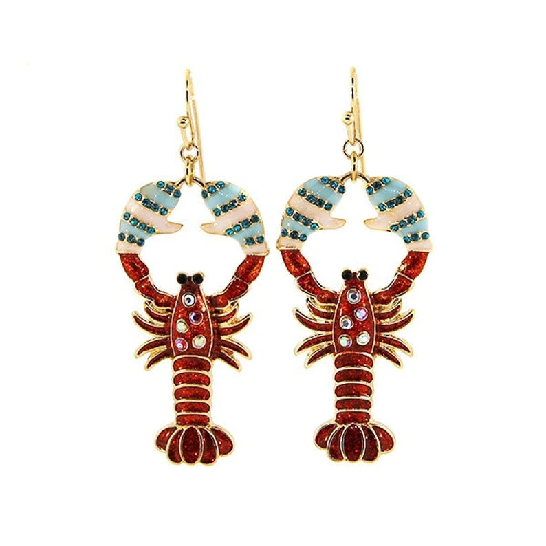 Lobster Holiday Earrings