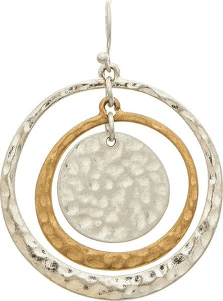 I'll Take It Two Tone Circles Earring - Bray and Em Boutique