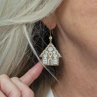 Gingerbread House Earring