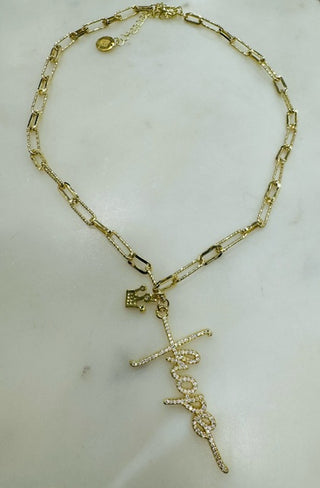 B.b.Lila Faith Hope & Love Necklace