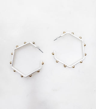 Immediate Yes Hexagon Earrings - Bray and Em Boutique