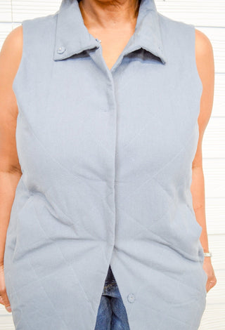In Another Life Quilted Vest - Bray and Em Boutique