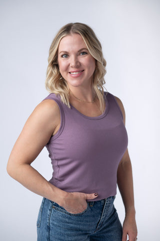 IN STOCK Ava Tank - Dusty Lavender - Bray and Em Boutique