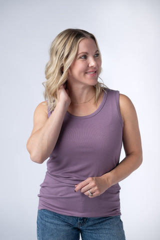 IN STOCK Ava Tank - Dusty Lavender - Bray and Em Boutique