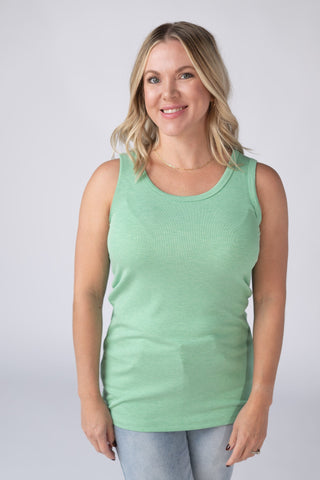 IN STOCK Ava Tank - Green - Bray and Em Boutique
