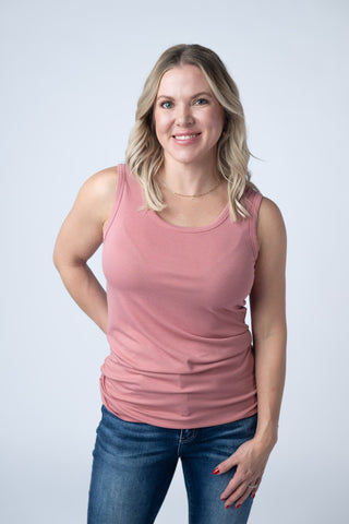 IN STOCK Ava Tank - Rose - Bray and Em Boutique