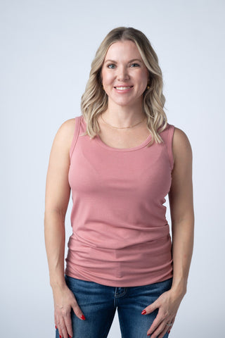 IN STOCK Ava Tank - Rose - Bray and Em Boutique