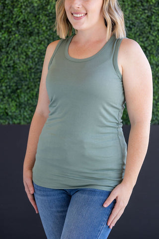 IN STOCK Ava Tank - Sage - Bray and Em Boutique